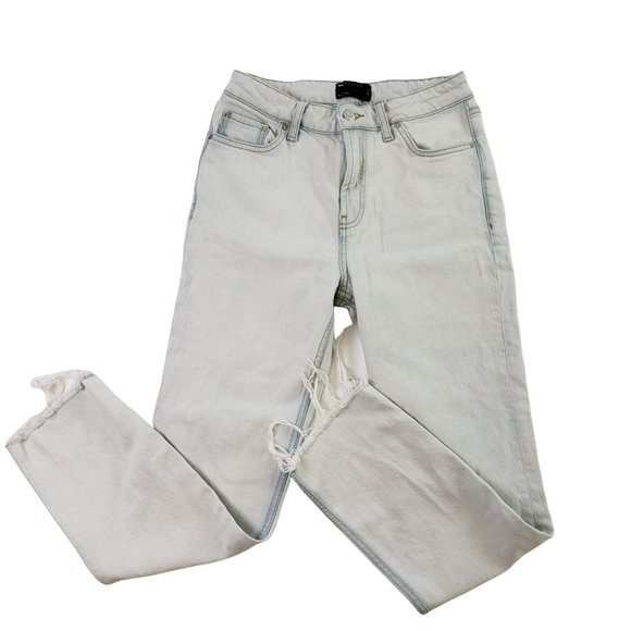 ASOS Denim - ASOS High Rise Raw Hem Jeans
